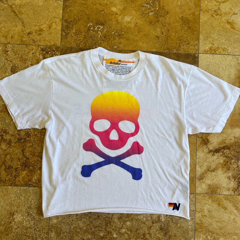 Aviator Nation Skull and Soul Cycle Tee